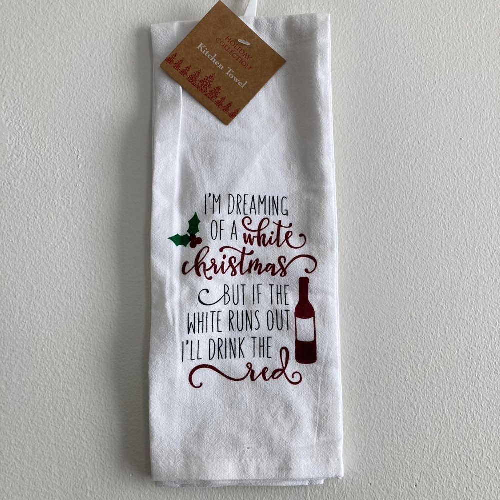 🏠Kitchen Towel | Christmas | Winter | White | Red | Wine